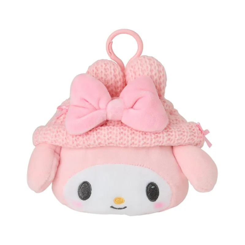 My Melody Cozy Cap Mascot Clip Pouch sold by Sanrio