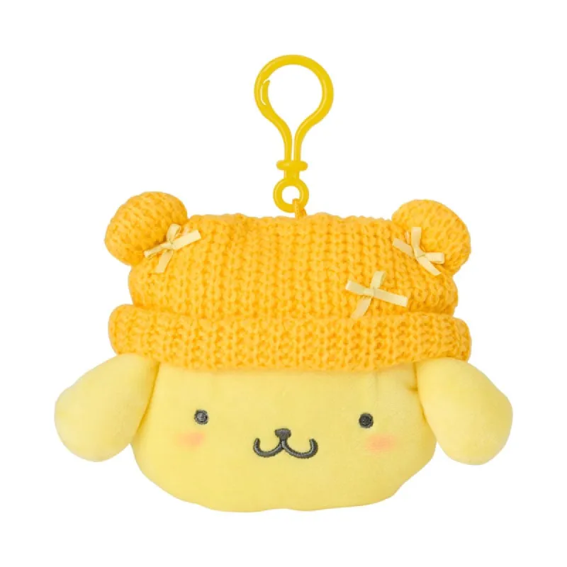 Pompompurin Cozy Cap Mascot Clip Pouch sold by Sanrio
