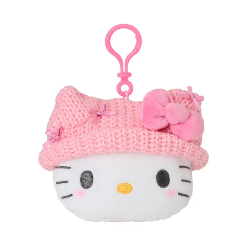 Hello Kitty Cozy Cap Mascot Clip Pouch sold by Sanrio