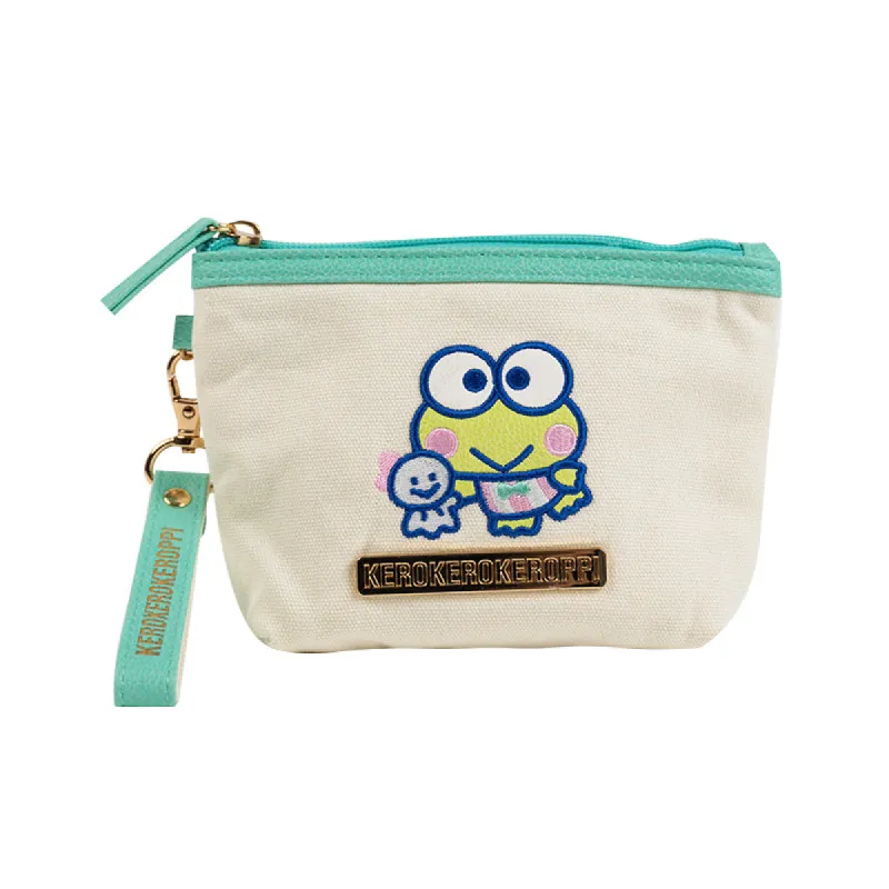 Keroppi Mini Zipper Pouch (Teru Teru and Me Series) made by Sanrio