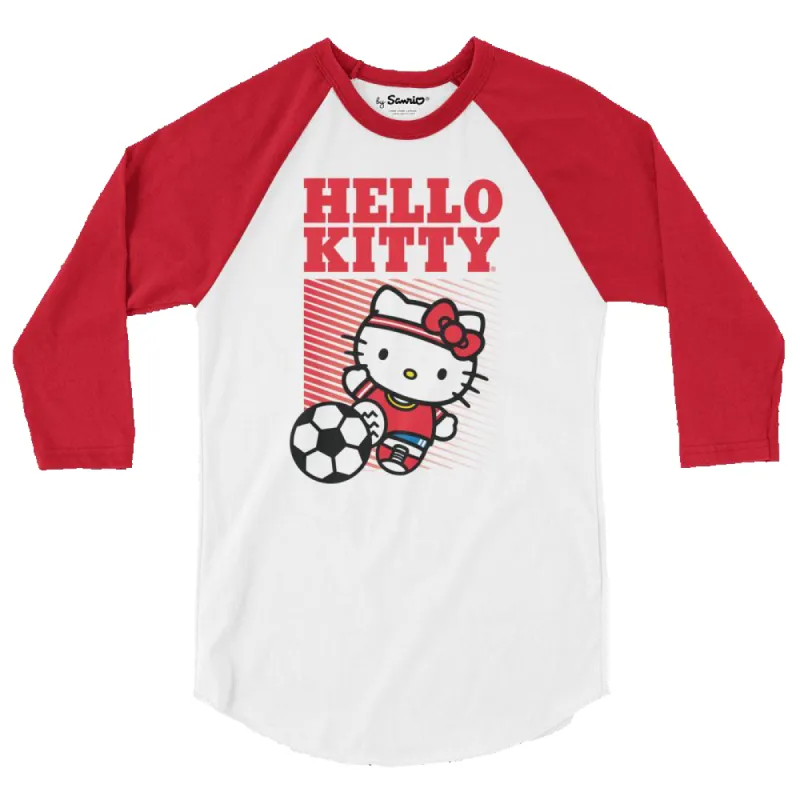Hello Kitty Soccer Raglan sold by Sanrio