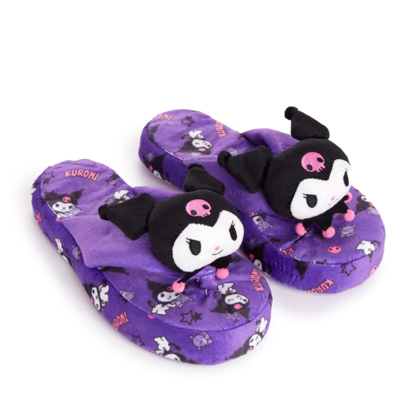 Kuromi Adult Slippers (Home Essentials Series) sold by Sanrio