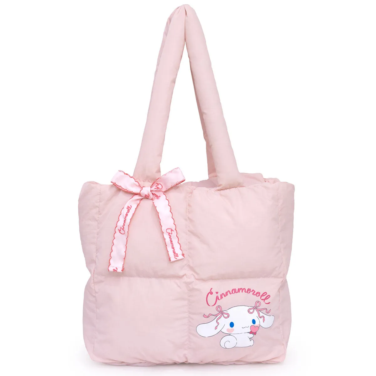 Cinnamoroll x JapanLA Bows Puffer Tote Bag sold by Sanrio