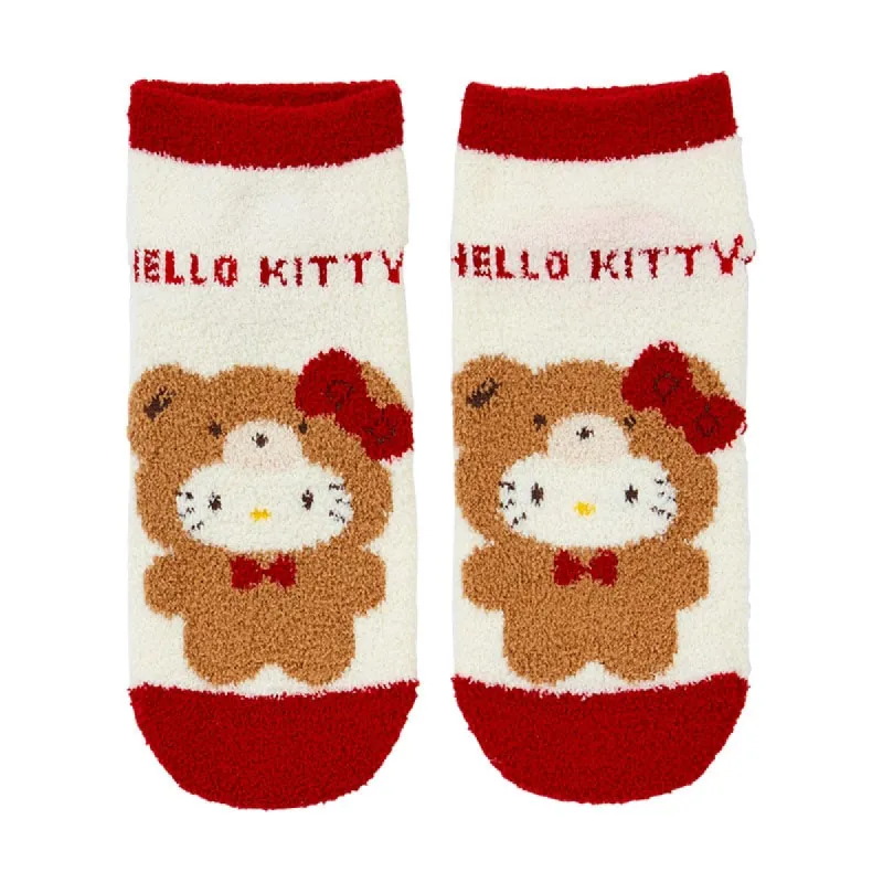 Hello Kitty Teddy Bear Cozy Ankle Socks (Red) sold by Sanrio
