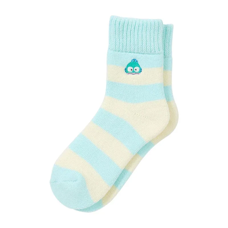 Hangyodon Cozy Cuff Striped Lounge Socks sold by Sanrio