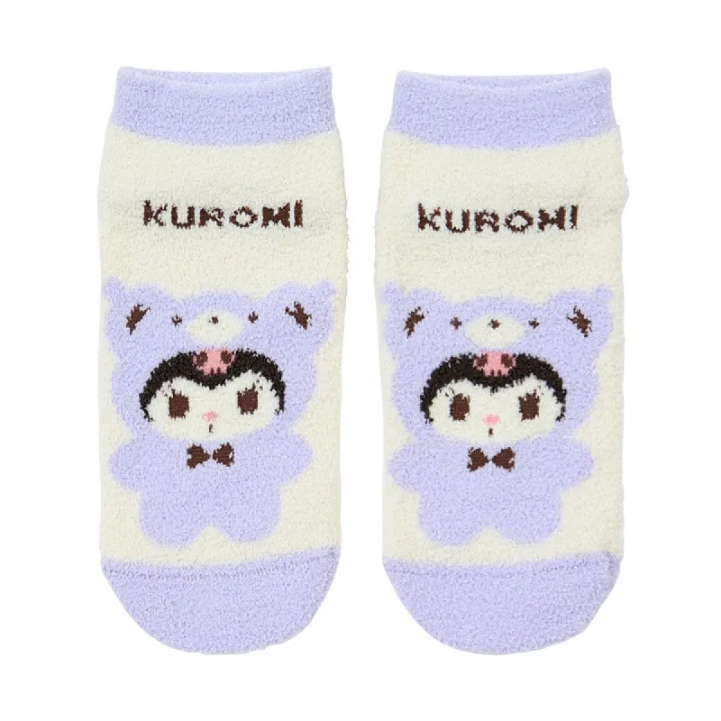 Kuromi Teddy Bear Cozy Ankle Socks sold by Sanrio