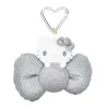 Hello Kitty 50th Anniv. Silver Mascot (Metallic Bow Series) sold by Sanrio