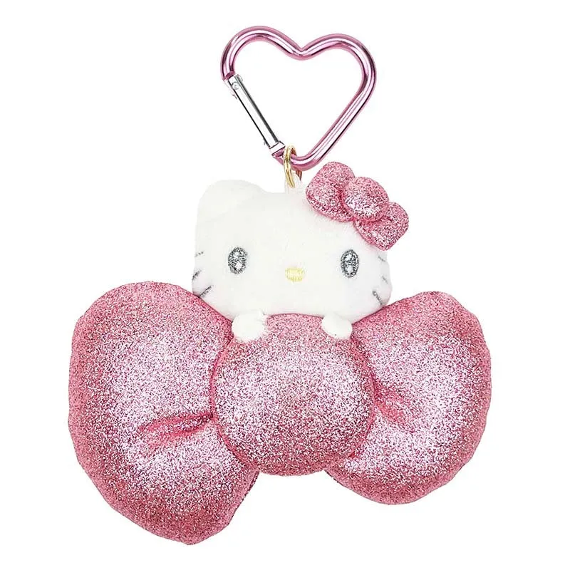 Hello Kitty 50th Anniv. Pink Mascot (Metallic Bow Series) sold by Sanrio