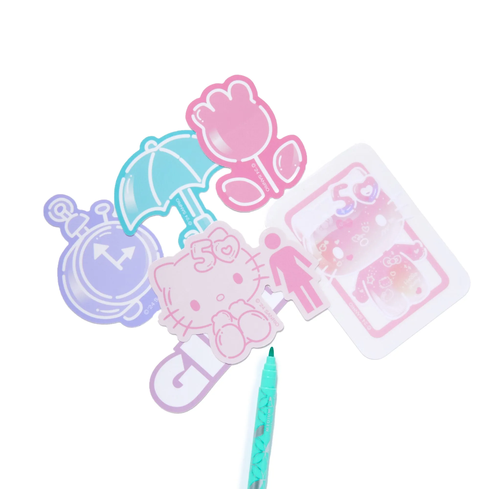 Hello Kitty x GIRL 6-pc Sticker Pack (50th Anniv.) sold by Sanrio product image thumbnail 3