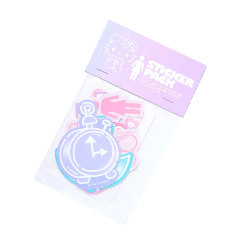 Hello Kitty x GIRL 6-pc Sticker Pack (50th Anniv.) sold by Sanrio