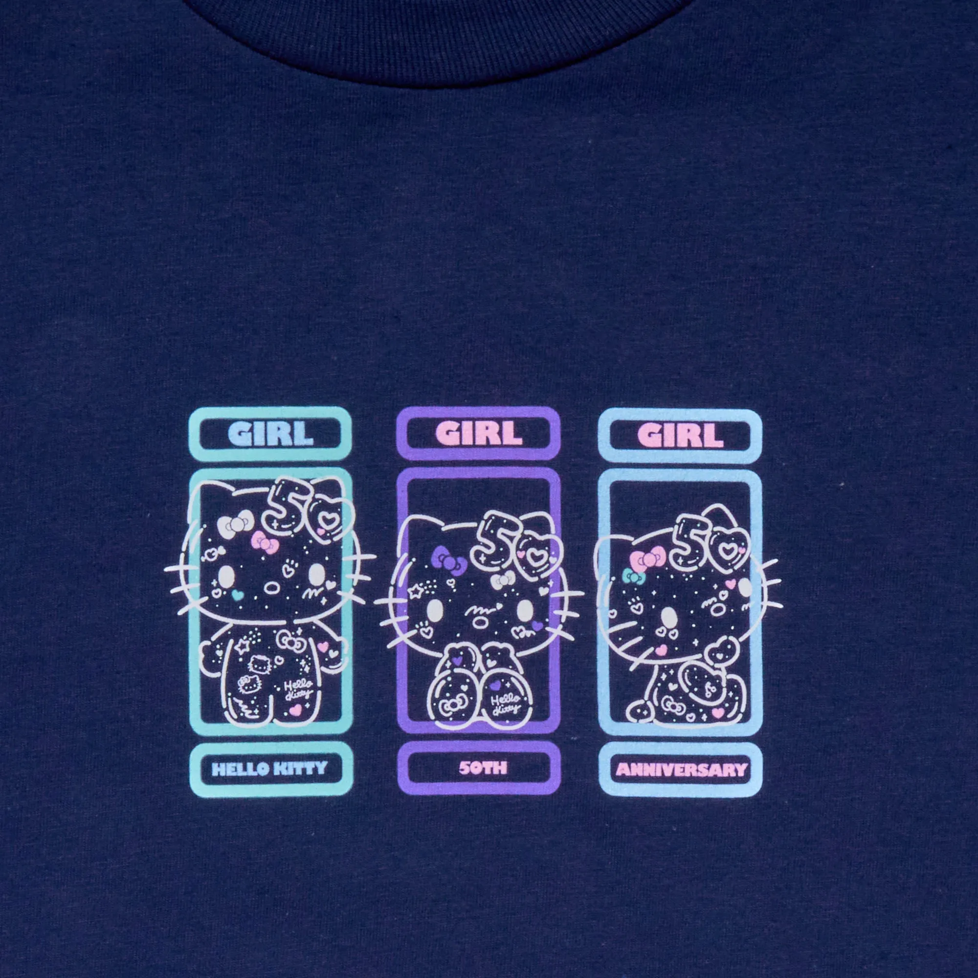 Hello Kitty x GIRL Navy Squad Tee (50th Anniv.) sold by Sanrio product image thumbnail 2