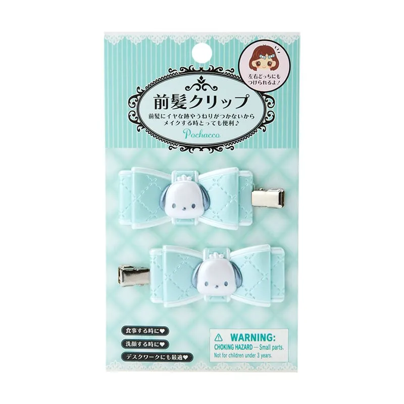 Pochacco 2-Piece Hair Clip Set (Quilted Ribbon) sold by Sanrio product image thumbnail 2