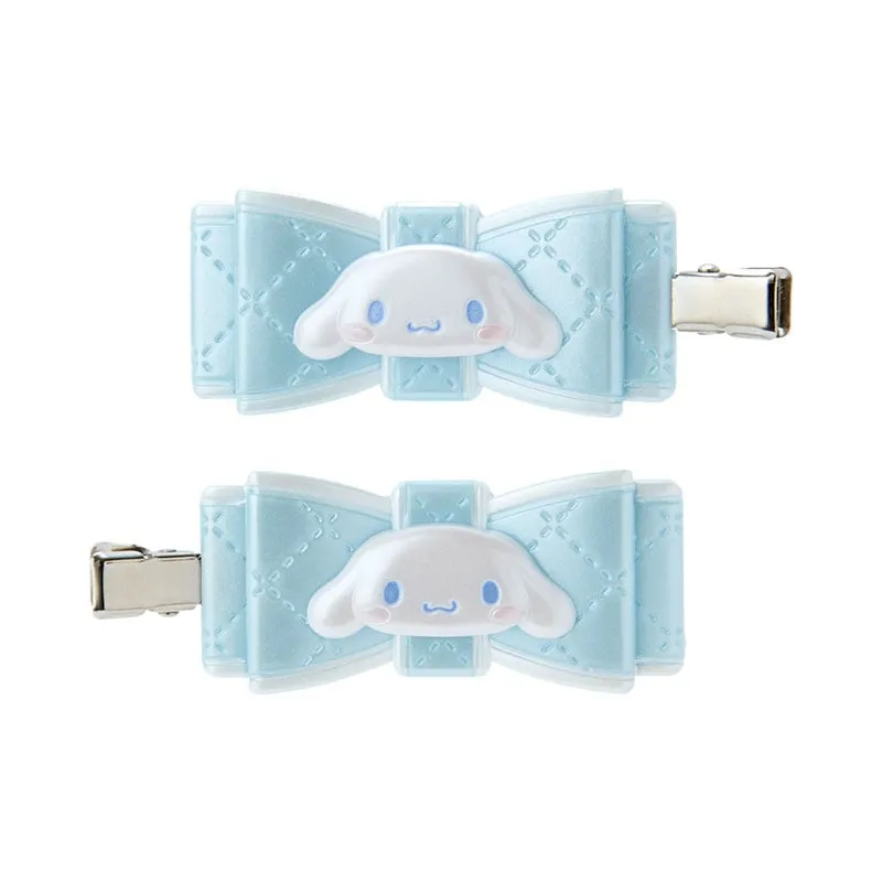 Cinnamoroll 2-Piece Hair Clip Set (Quilted Ribbon) sold by Sanrio