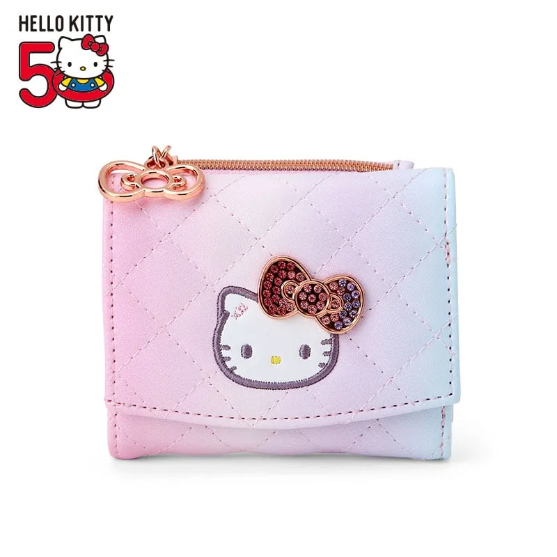 Hello Kitty Compact Wallet 50th Anniv. (Fashionable Ribbons Series) sold by Sanrio