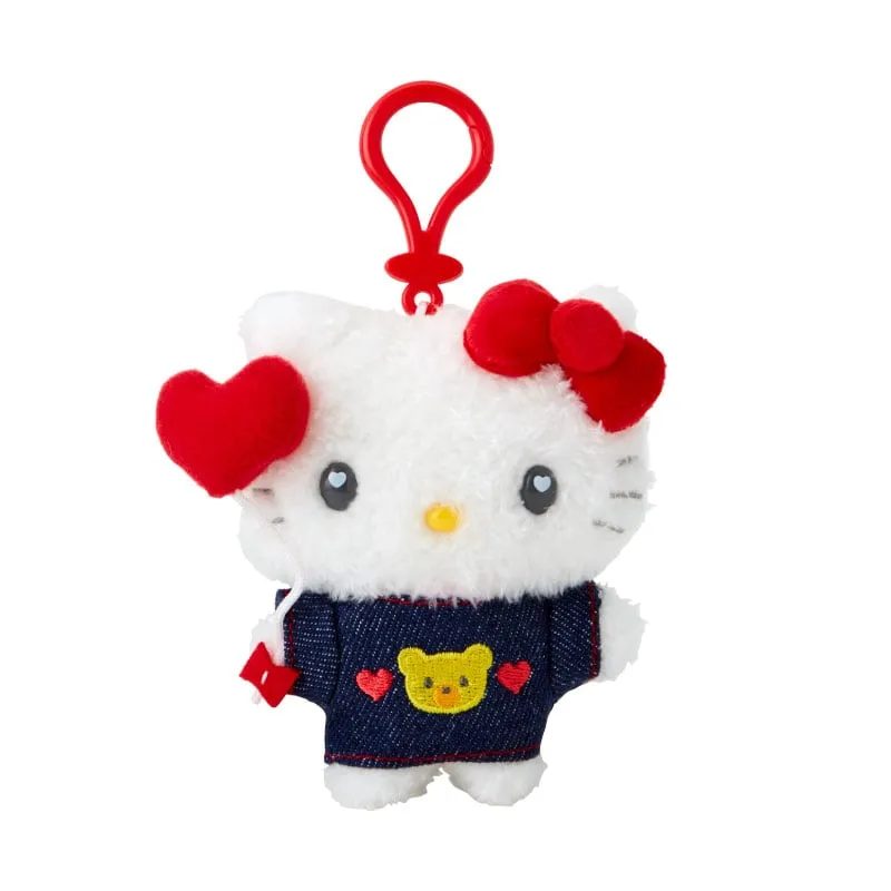 Hello Kitty Keychain Mascot Clip (Denim Patch Series) sold by Sanrio