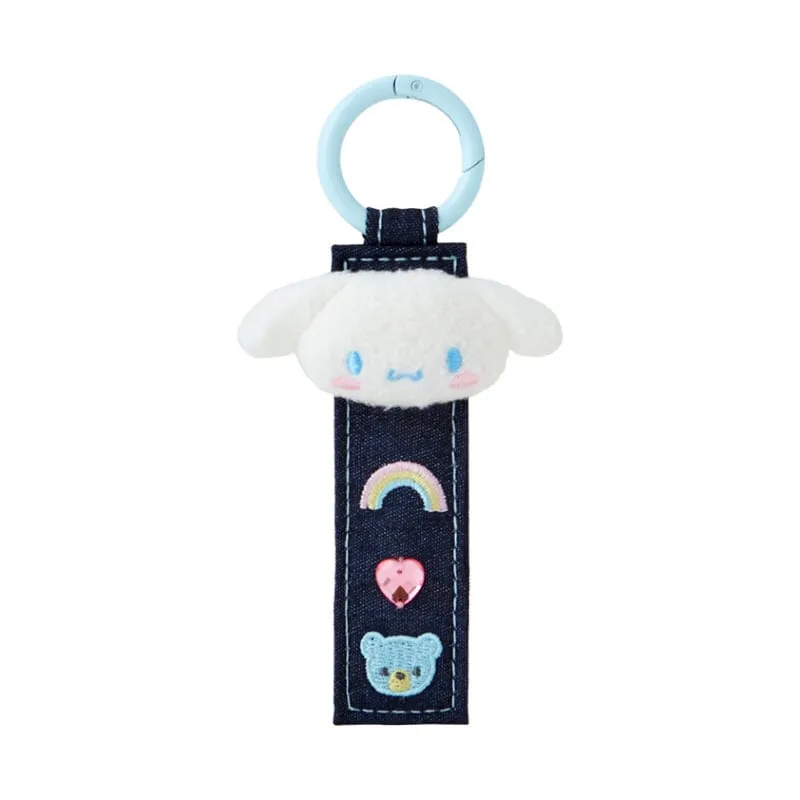 Cinnamoroll Logo Keychain (Denim Patch Series) sold by Sanrio