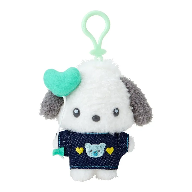 Pochacco Keychain Mascot Clip (Denim Patch Series) sold by Sanrio