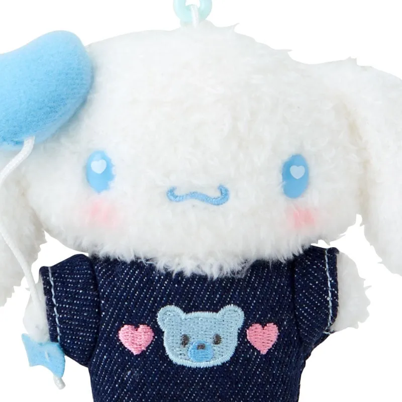 Cinnamorolll Keychain Mascot Clip (Denim Patch Series) sold by Sanrio product image thumbnail 2