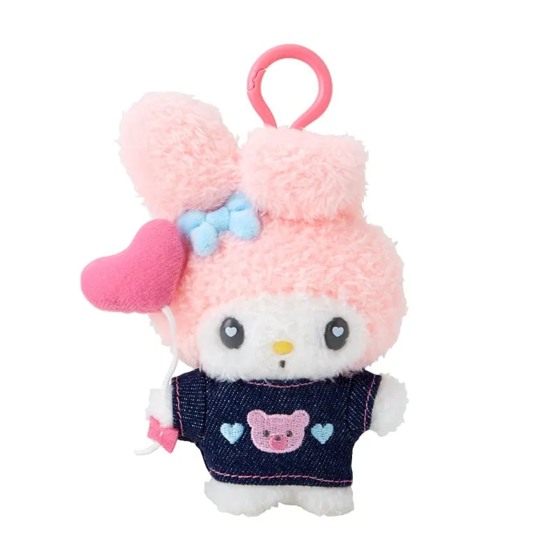 My Melody Keychain Mascot Clip (Denim Patch Series) sold by Sanrio