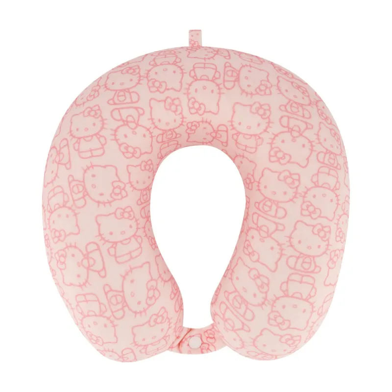 Hello Kitty x FUL All-Over Print Neck Pillow (Pastel Pink) sold by Sanrio