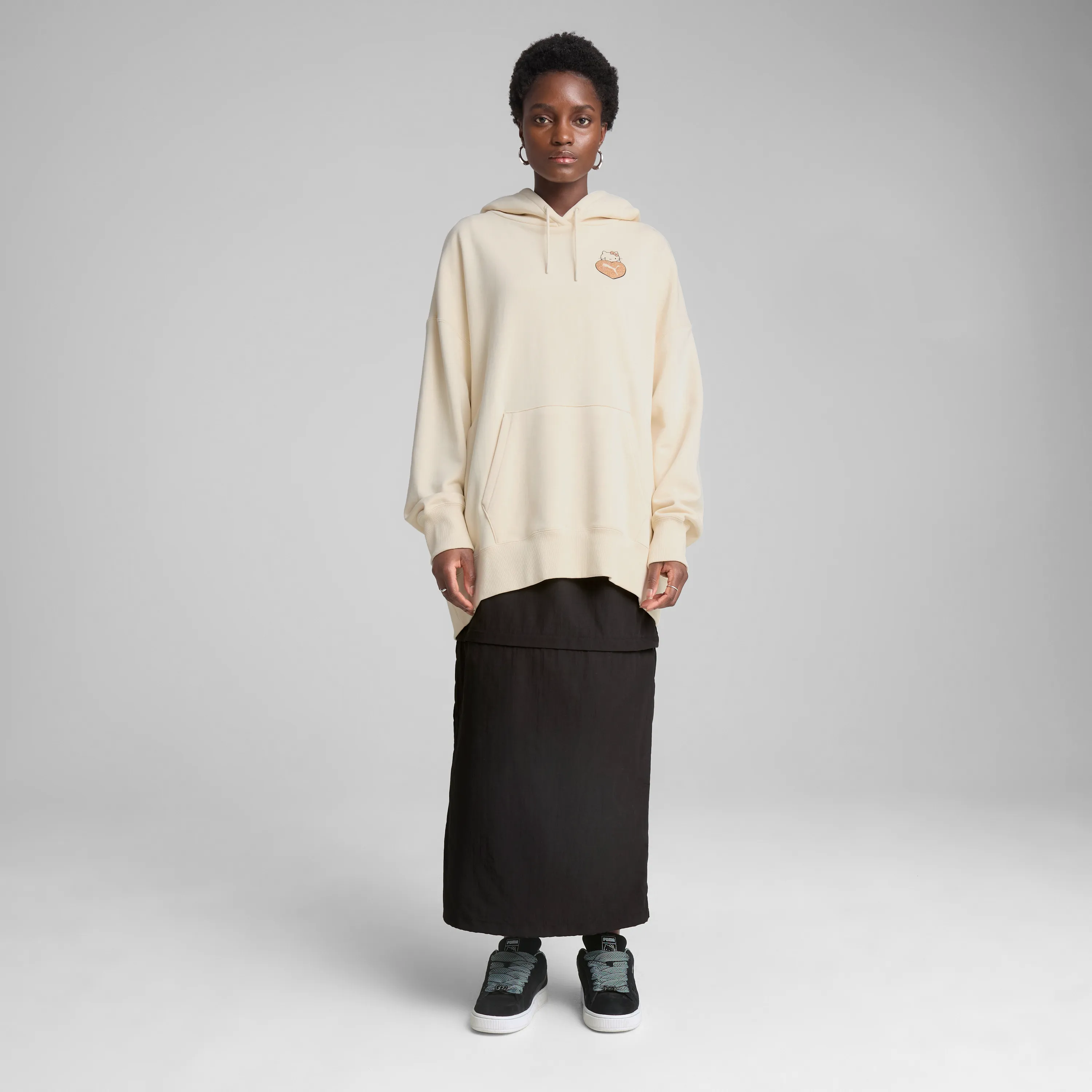 Hello Kitty x PUMA Graphic Oversized Hoodie (Alpine Snow) sold by Sanrio product image thumbnail 3