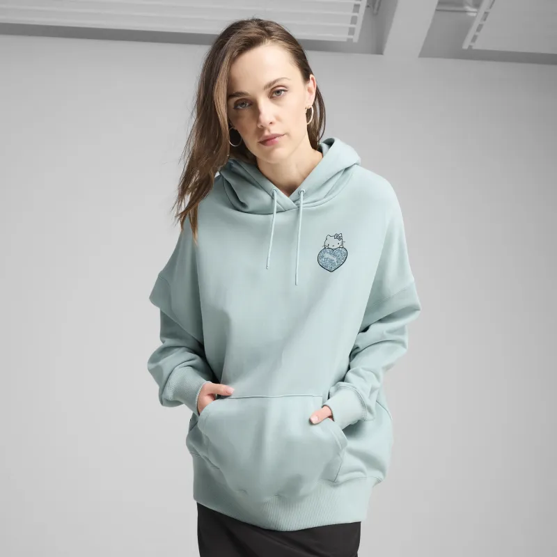 Hello Kitty x PUMA Graphic Oversized Hoodie (Modern Mint) sold by Sanrio