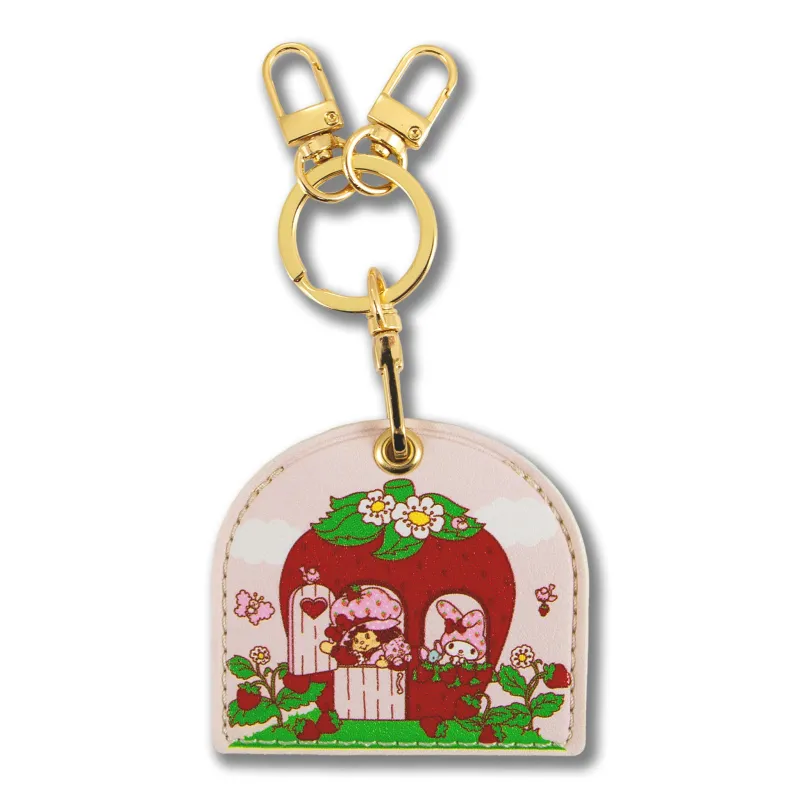 My Melody x Strawberry Shortcake AirTag Keychain sold by Sanrio