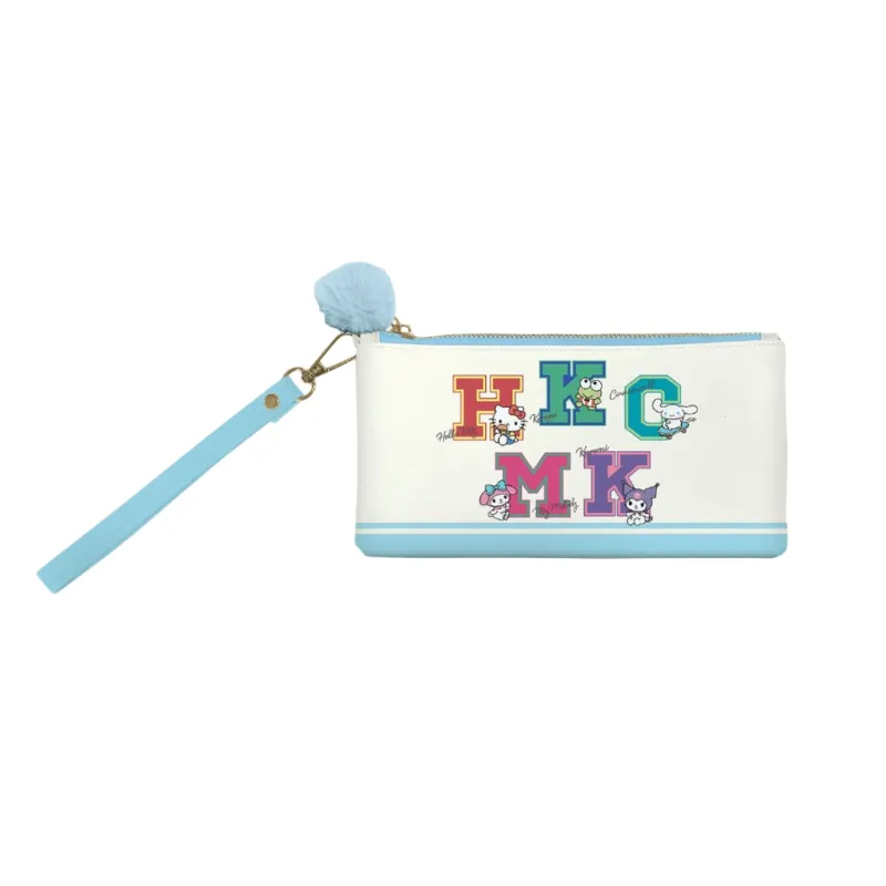 Hello Kitty and Friends x Studio Oh! College Letters Blue Pencil Pouch sold by Sanrio
