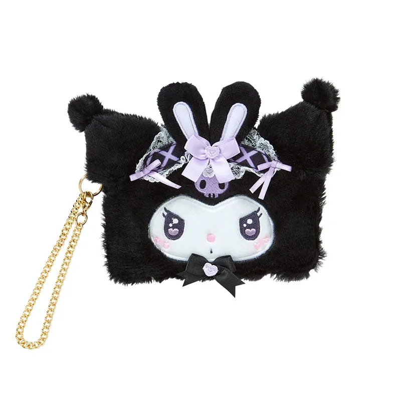 Kuromi Plush Card Case (Ribbon Party Series) sold by Sanrio