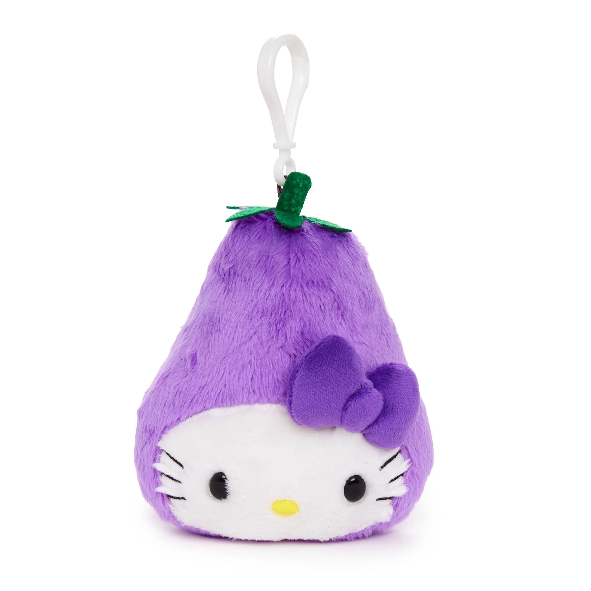 Hello Kitty Eggplant Plush Mascot Clip (Fruit & Veggie Series) sold by Sanrio