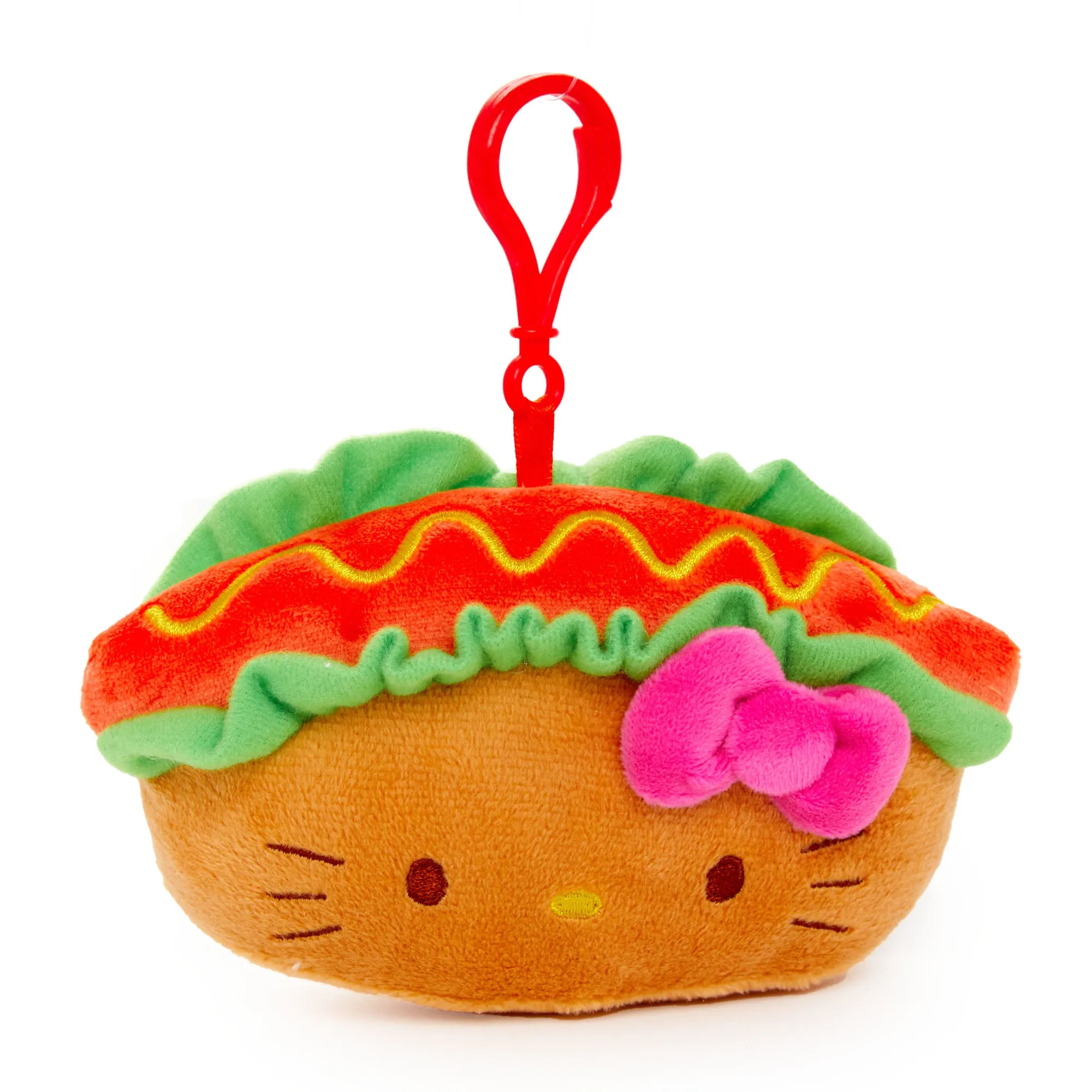 Hello Kitty Plush Mascot Clip (Hot Dog) sold by Sanrio
