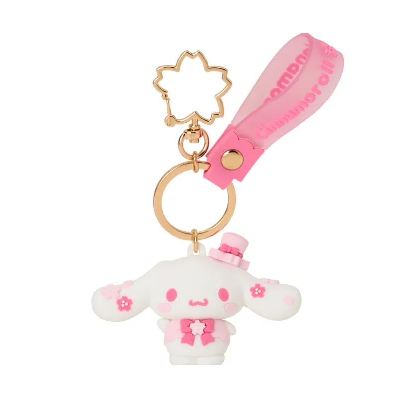 Cinnamoroll Signature Keychain (Sakura Petals Series) sold by Sanrio