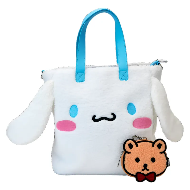 Cinnamoroll x Loungefly Sherpa Tote Bag With Coin Bag sold by Sanrio