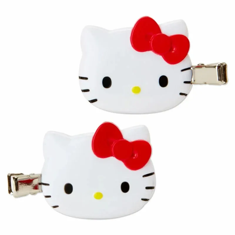 Hello Kitty Mini Hair Clip Set (Red) sold by Sanrio