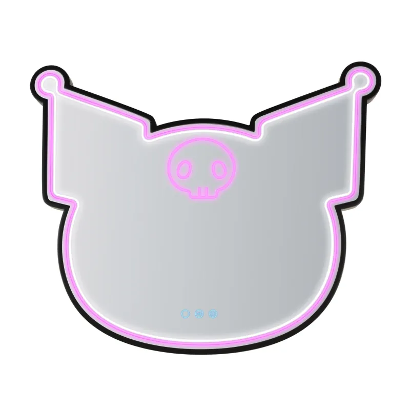 Kuromi x Impressions Vanity Neon RGB Wall Mirror sold by Sanrio