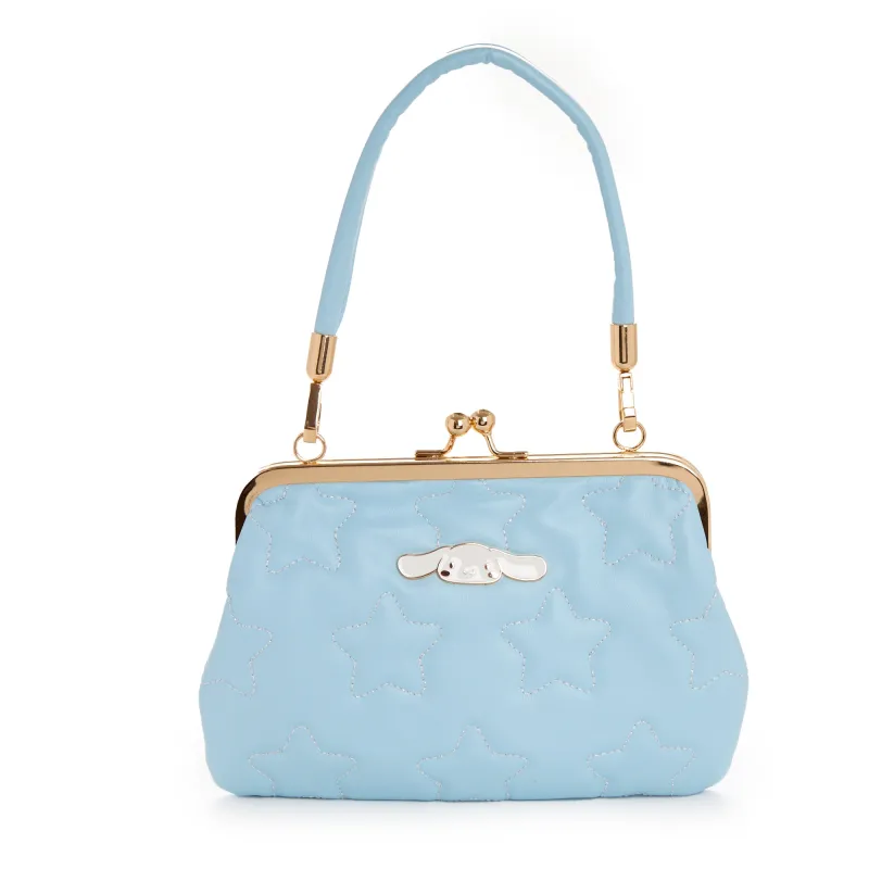 Cinnamoroll 2-Way Quilted Kiss Knob Handbag sold by Sanrio