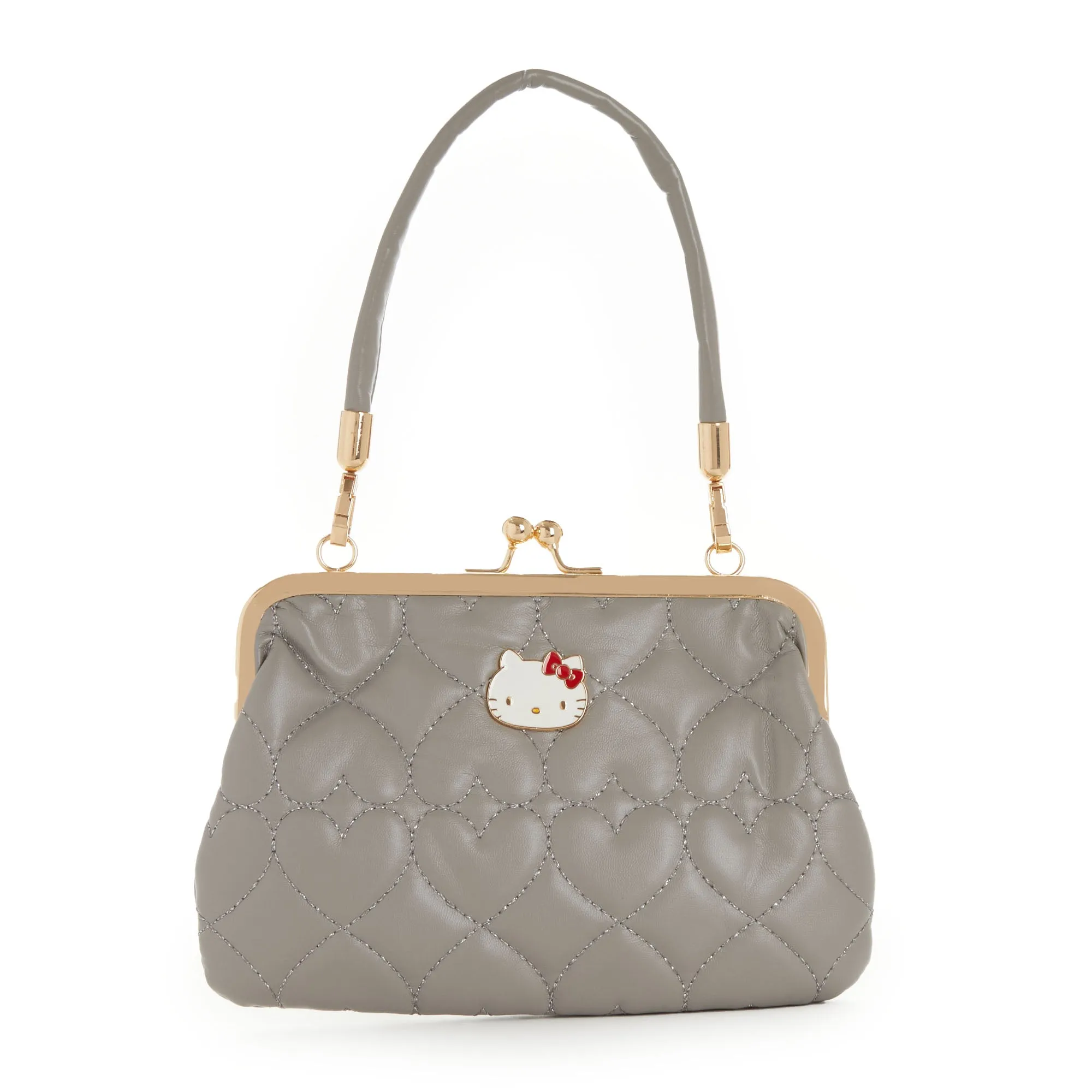 Hello Kitty 2-Way Quilted Kiss Knob Handbag sold by Sanrio product image thumbnail 4