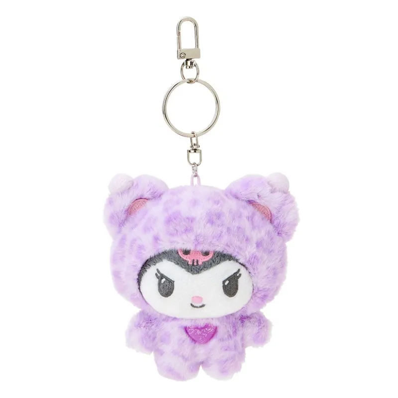 Kuromi Plush Mascot Keychain (Leopard Pals Series) sold by Sanrio