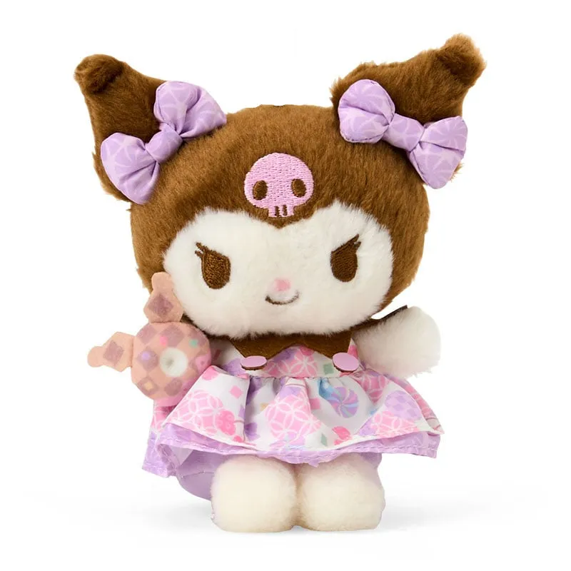 Kuromi Plush Mascot Keychain (Retro Pastel Series) sold by Sanrio