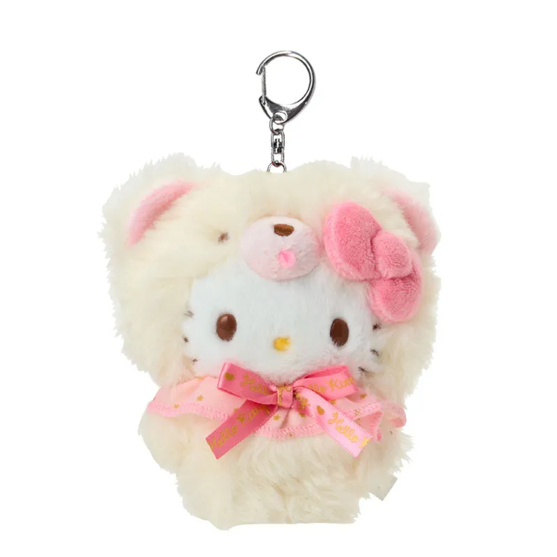 Hello Kitty Plush Keychain Mascot (Fluffy Teddy Bear Series)  sold by Sanrio