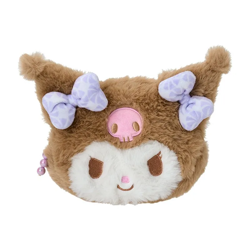 Kuromi Plush Mini Face Pouch (Retro Pastel Series) sold by Sanrio