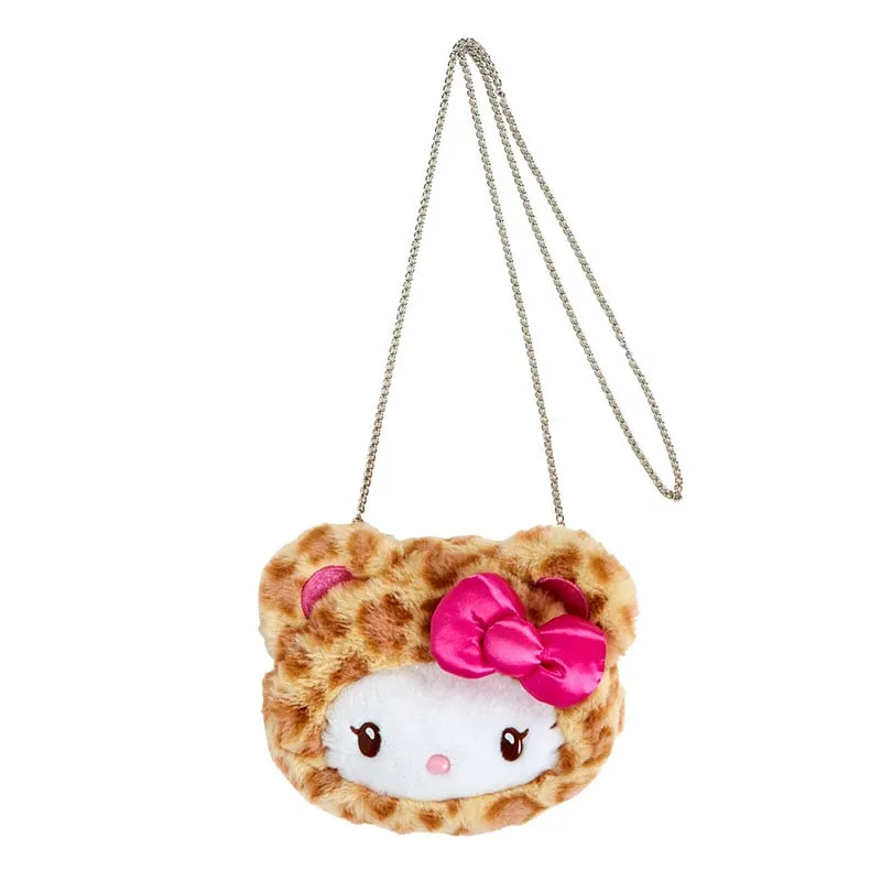 Hello Kitty Plush Mini Crossbody Bag (Leopard Pals Series) sold by Sanrio