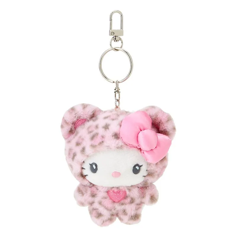 Hello Kitty Pink Plush Mascot Keychain (Leopard Pals Series) sold by Sanrio