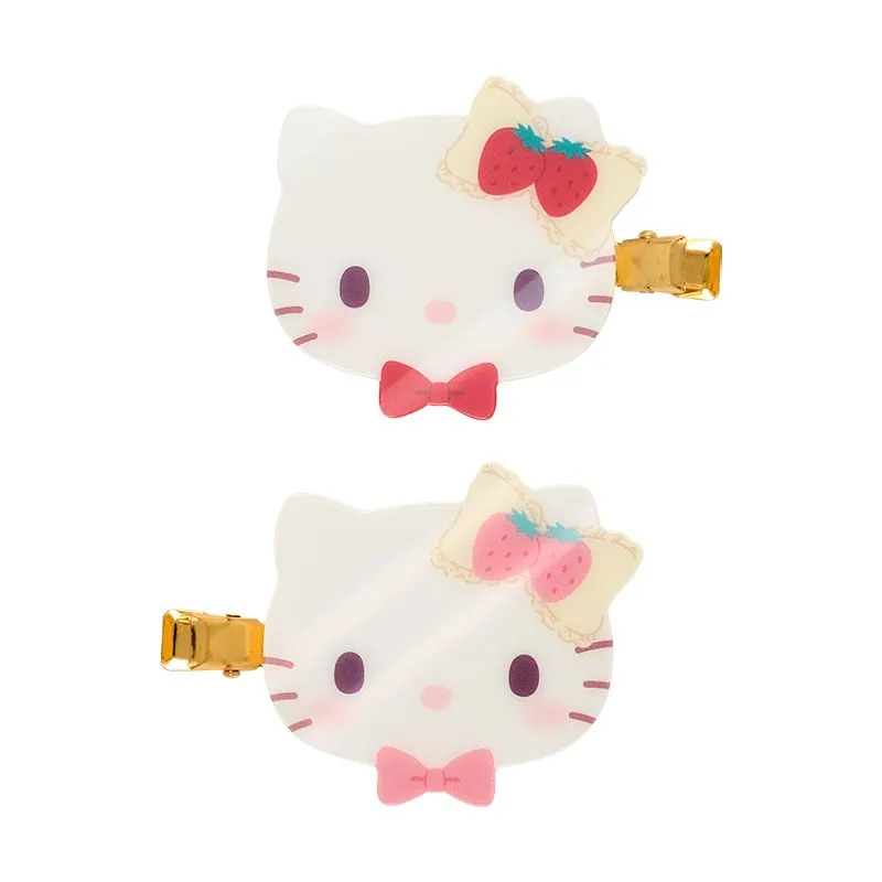 Hello Kitty 2-Pc Hair Clip Set (Sweet Shortcake Series) sold by Sanrio