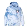 Anti Social Social Club x Hello Kitty Spring Sakura Hoodie (Blue Tie-Dye) sold by Sanrio