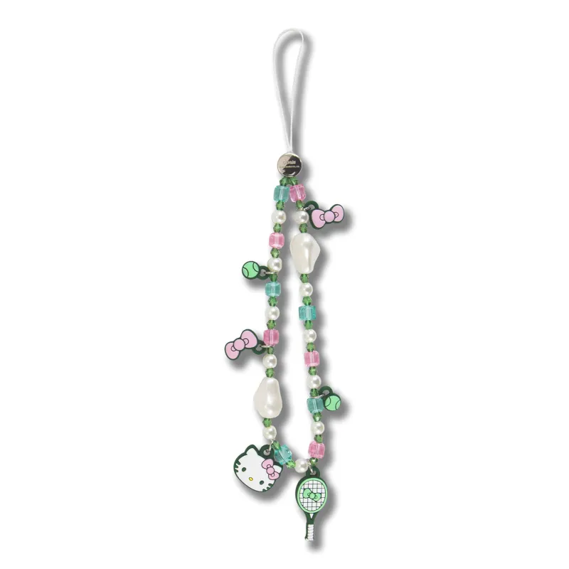 Hello Kitty x Sonix Tennis Club Beaded Smartphone Wrist Strap sold by Sanrio