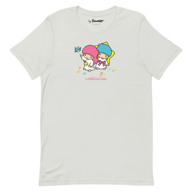 LittleTwinStars Classic Logo T-Shirt (Silver) made by Sanrio