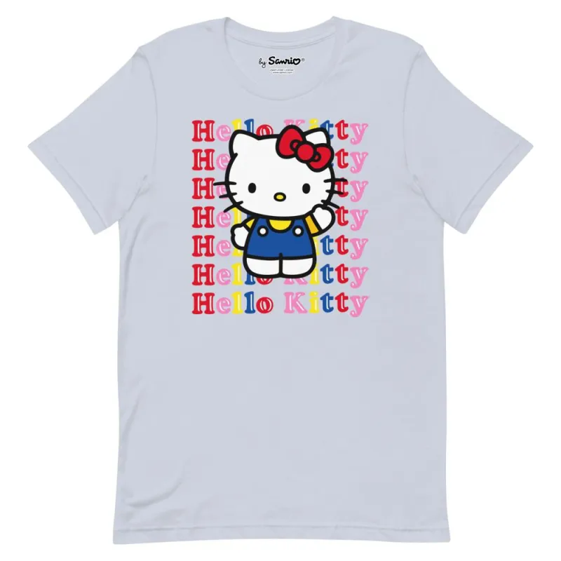Hello Kitty Watashi Wa T-Shirt (Light Blue) made by Sanrio