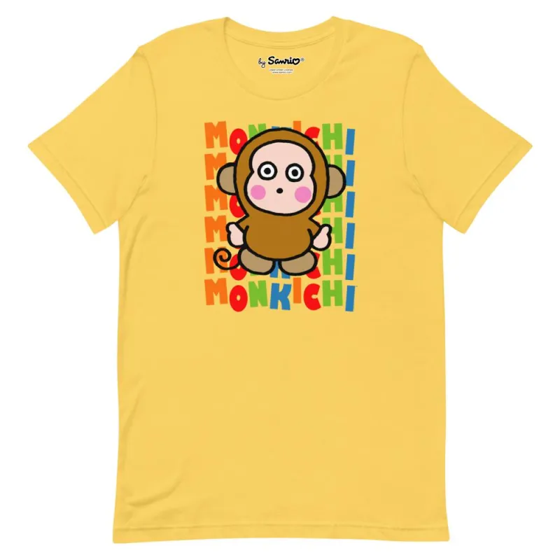 Monkichi Watashi Wa T-Shirt (Yellow) sold by Sanrio