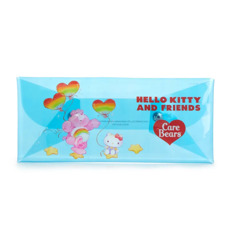 Hello Kitty x Care Bears Translucent Blue Pencil Case sold by Sanrio